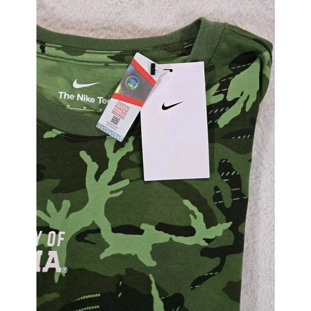 Mens The Nike Tee Oklahoma Sooners Camouflage Long Sleeve T Shirt Medium Green